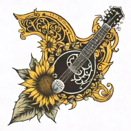 Sunflower Mandolin Sun Moon