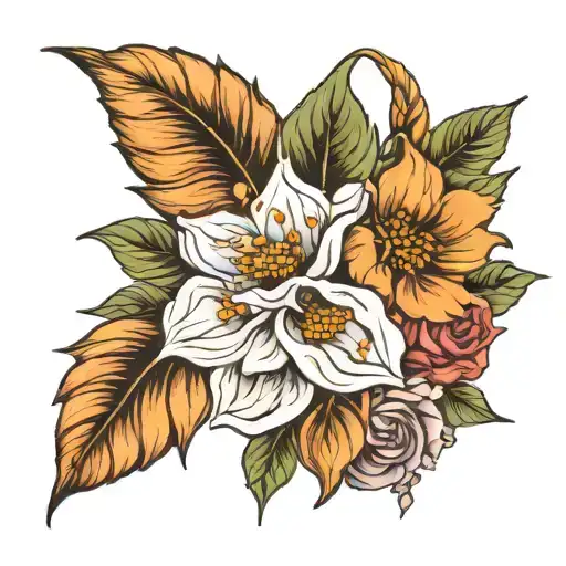 January September October November Birth Flower Bouquet