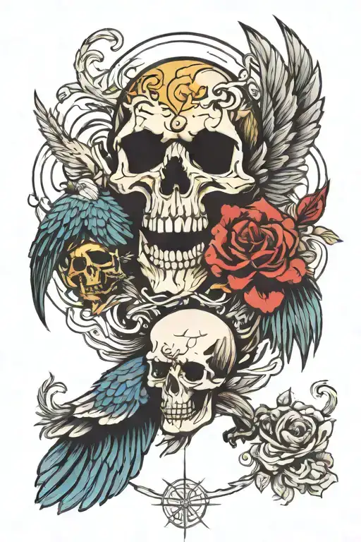 Skull And Eagle
