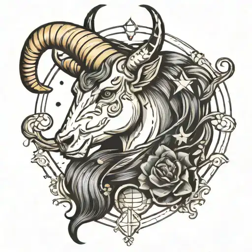 Capricorn With Constellation
