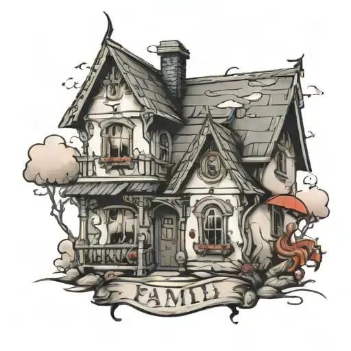 An House Or A Family With Some Travel