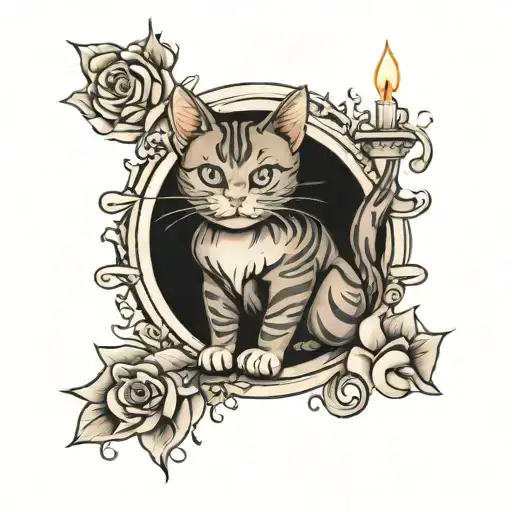 Candle In The Shape Of A Cat