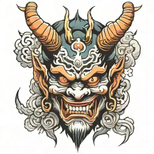 Japan Oni Demon Mask