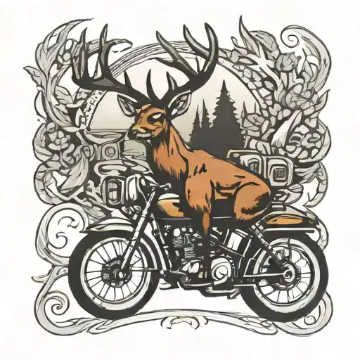 Deer Hitting A Harley Davidson