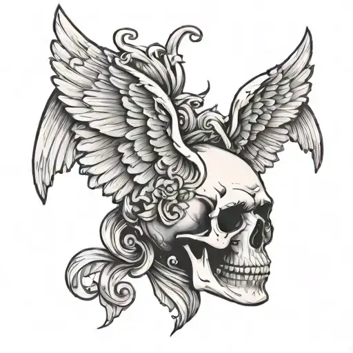 Skull And Wings