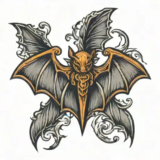 Bat Wings As Leather Icon