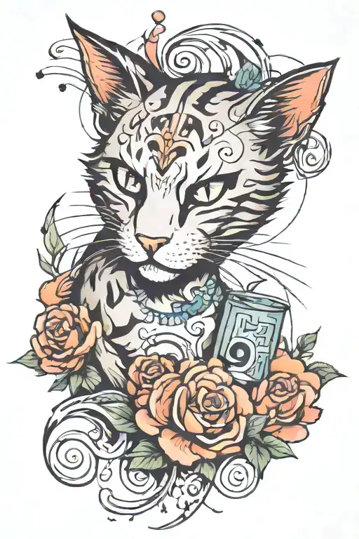 Cat Scratch In The Letters Clem