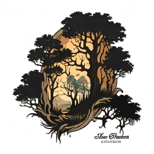 Fantasy Forest Scene