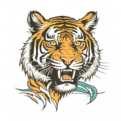 Tiger Stripe For Left Chest