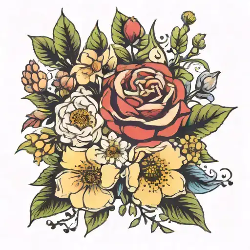 Birth Flower Bouquet