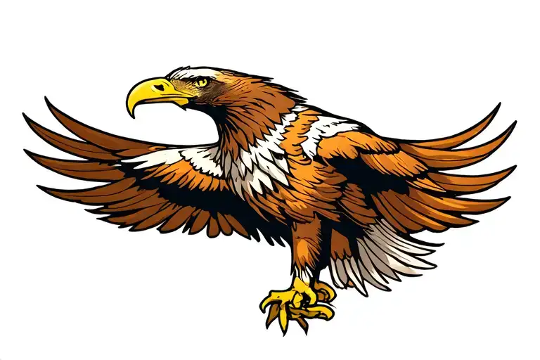 Tradition Eagle Spread On Throat