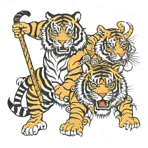 Tiger And Warrior
