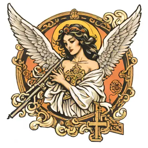 Angel With Cross