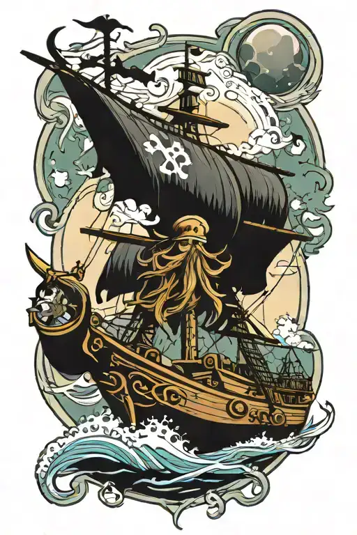 Pirate Viking Star Planet Sea