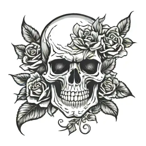 Skull And Roses