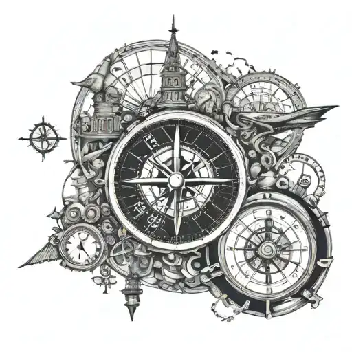 Time Travel Europe Including A Compass And Some Of The Famous Wonders Of Berlin And Copenhagen