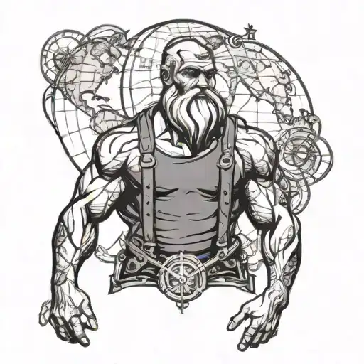 Atlas With The World On His Shoulders