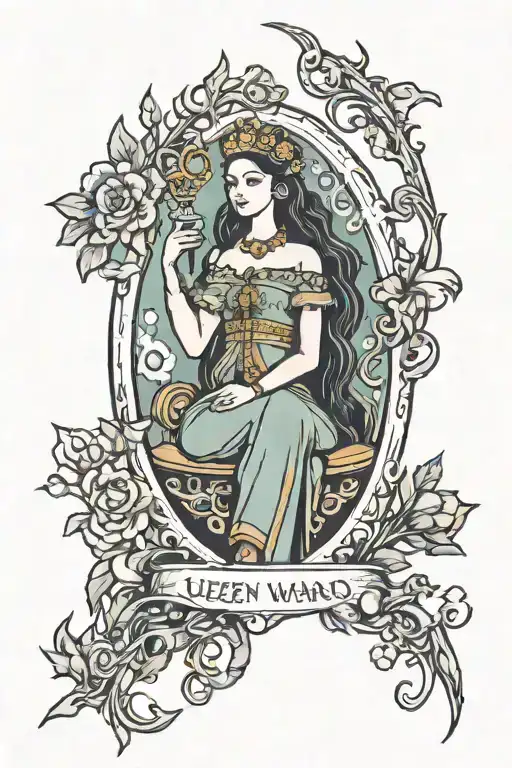 Queen Of Wands Tarot Card