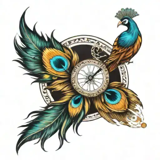 Flute And Peacock Feather