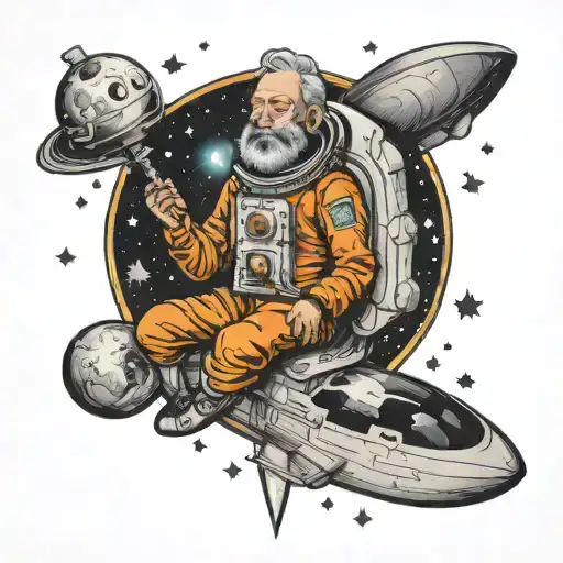 70 Year Old Man In Space
