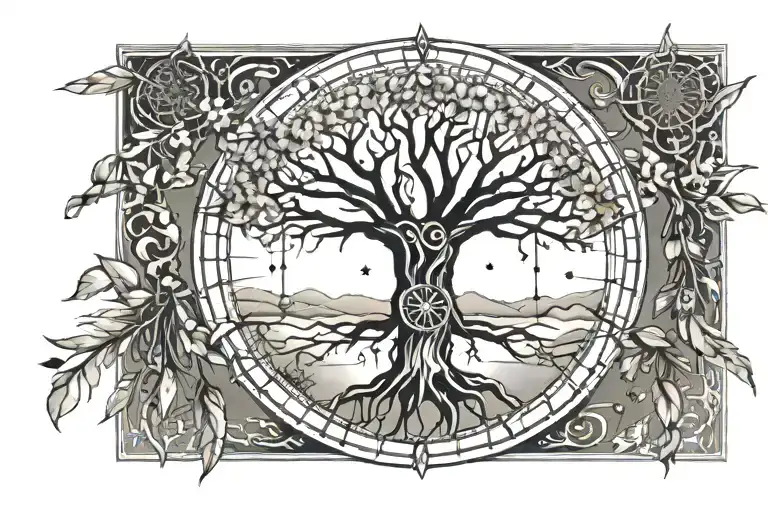 A Tree Of Life In A Dream Catcher