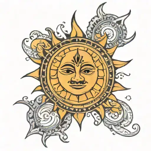 Positive Vibes Sun With A Face Named Virat