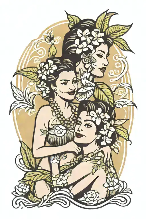 Mother Daughter Hawaiian