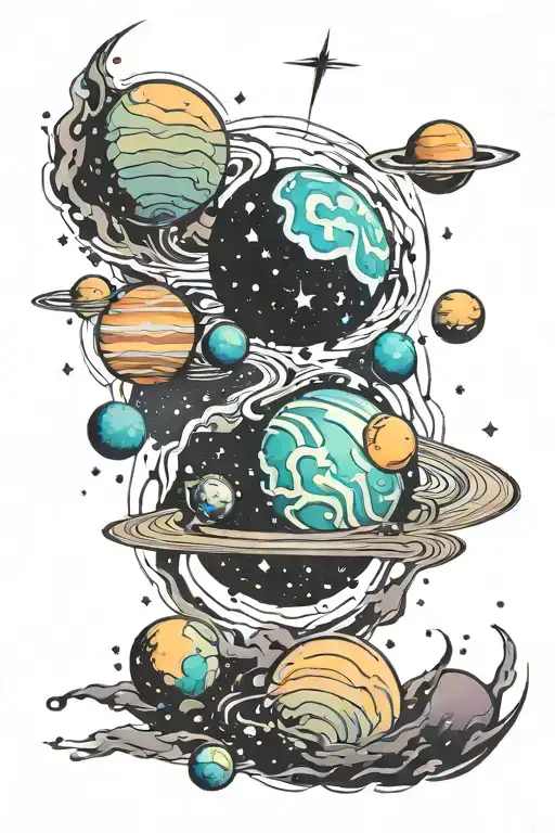 Galaxy Filled With Planets