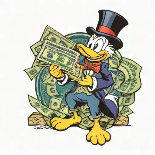 Scrooge Mcduck With Money