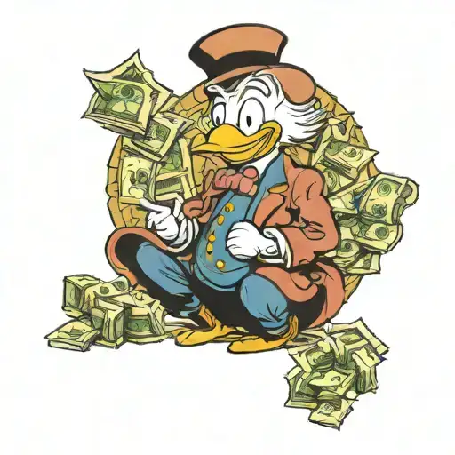 Scrooge Mcduck With Money