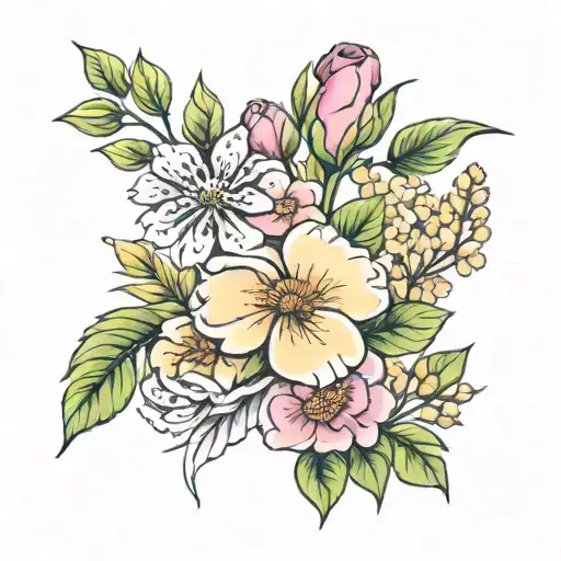 Birth Flower Bouquet