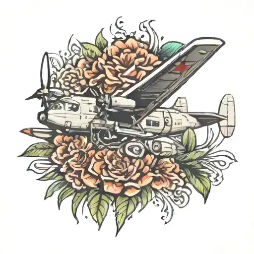 C-130 Propeller Blades Floral