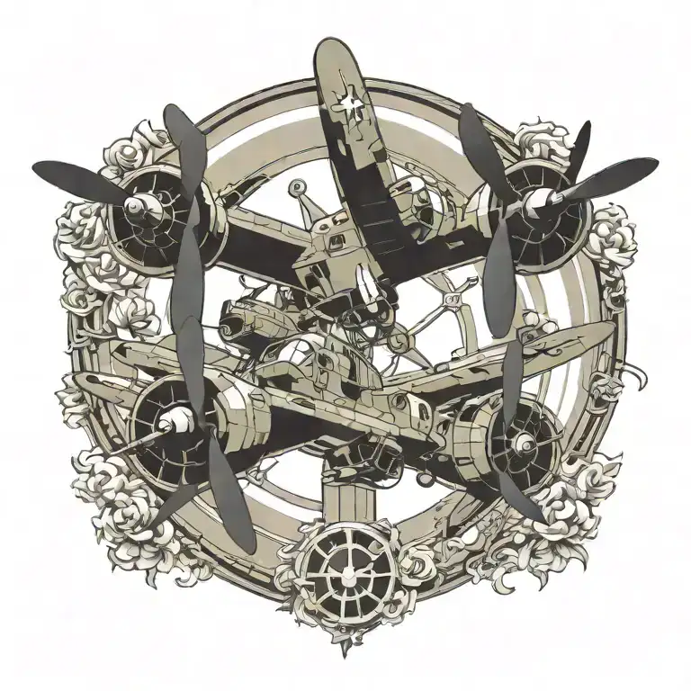 Four C-130 Propellers