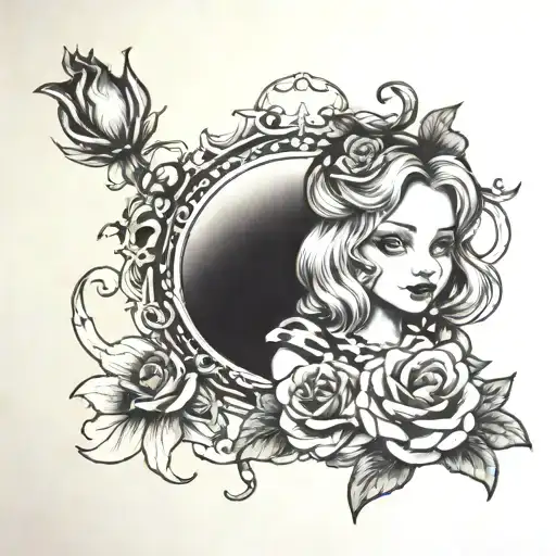 Alice In Wonderland With A Rose