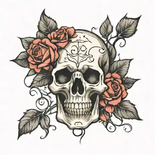Skull And Roses