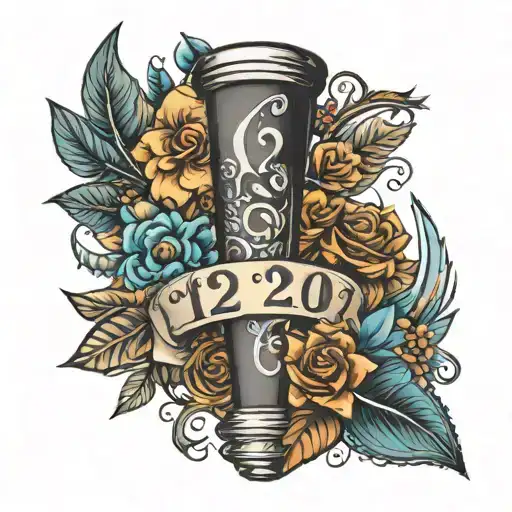 Forearm Tattoo With The Date 12-1-20