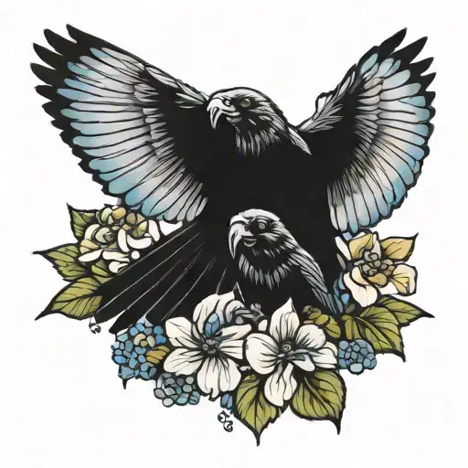 Hortensia En Crow Flying