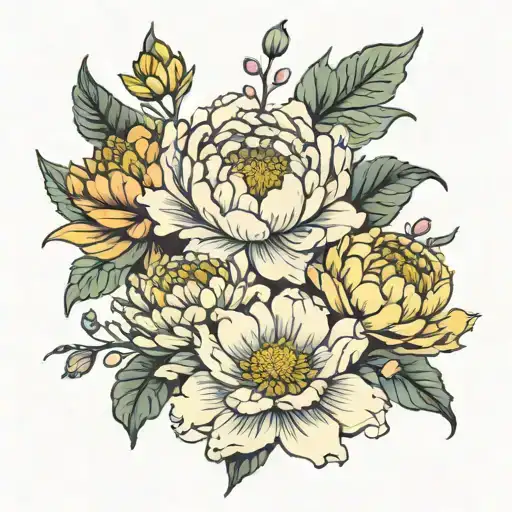 Peony Lotus Chrysanthemum Flower