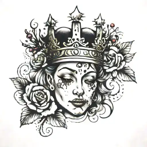 A New With A Crown Floating Over It's Head