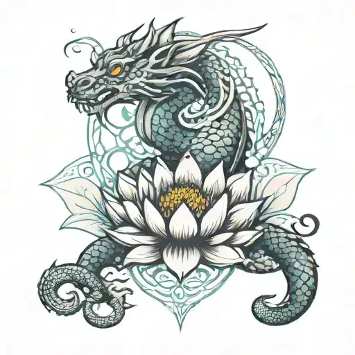 Seed Of Life Lotus Dragon