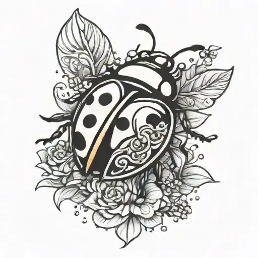 444 Sorounded By Ladybug