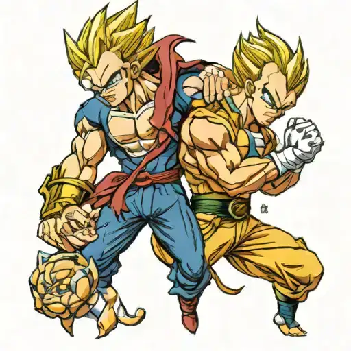 Majin Vegeta Holding Trunks