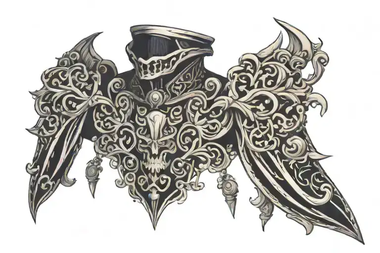 Gothic Neck Wrap Around