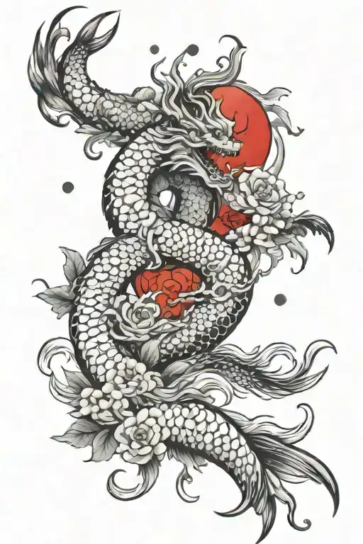 Japan Tattoo Black And White