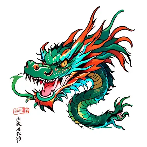 Japanese Dragon Wrapped