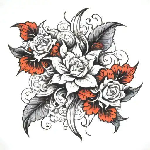 Black And White Sleeve Design