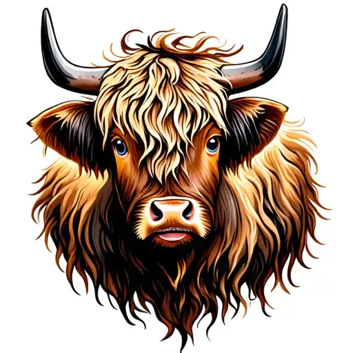 Highland Cow Face