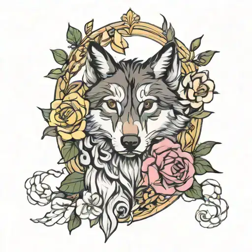 Rose Narcissus Pansy Wolf