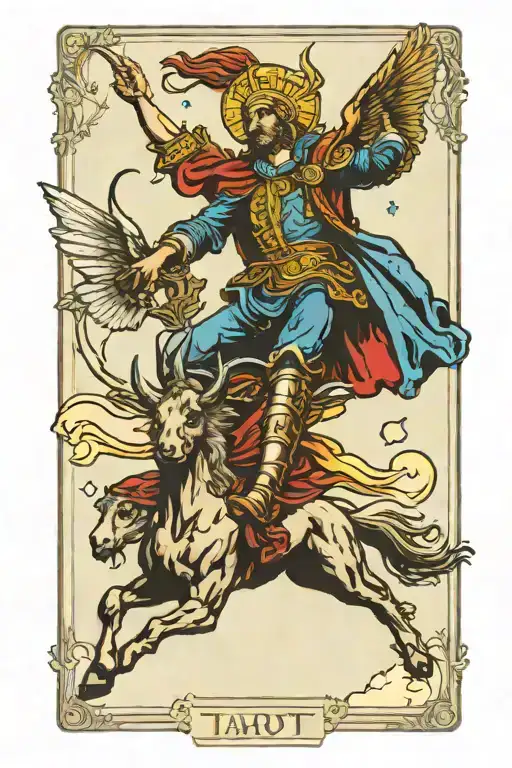 Tarot Card Replacing The Fool With Icarus Falling From Sky