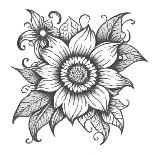 Tatto Daisy Flower